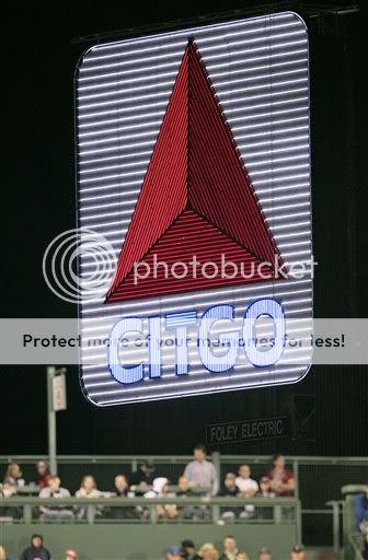 After a two-month repair, the 45-year-old Citgo sign has received 218,000 new LED lights and is lit for the first time during the seventh inning stretch in Boston on Friday. (AP)